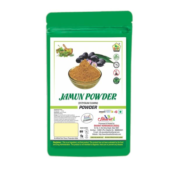 Bharat Jamun Powder 400gm | Syzygium Cumin | Help Control Diabetes | Detoxifies the Body